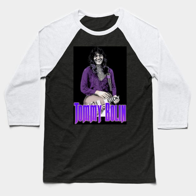 Tommy Bolin Baseball T-Shirt by Designs That Rock
